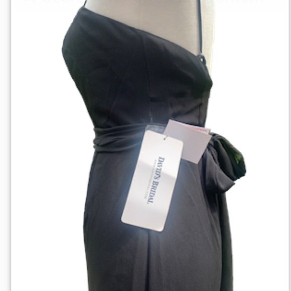 NEW Vera Wang WHITE Gown 4 Black Godets  Formal Whimsygoth Dark Romantic - Picture 8 of 13